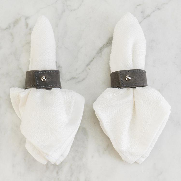 Набор из двух колец для салфеток Смоки Set Of 2 Napkin Rings Smoky