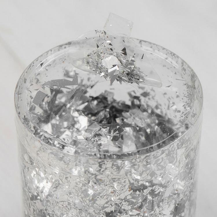 Серебряное конфетти 30 грамм Confetti Flakes 30 gram In Box Silver 10 cm