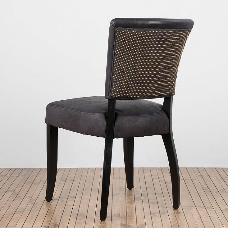 Стул Мими Стад, чёрные ножки Mimi Stud Dining Chair, Black Wood