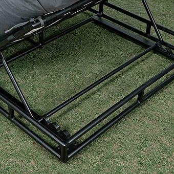 Садовый шезлонг-лежак Coral Lounger, Black акриловая ткань Anthracite Carbon - ракурс 6