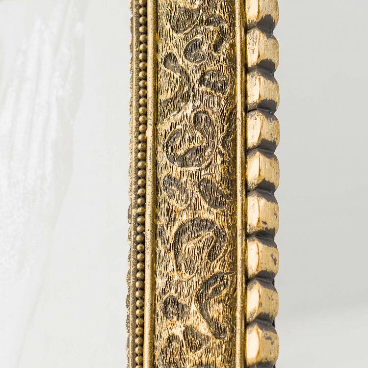 Золотистая рамка для фото с леопардовым принтом Animal Fur Photo Frame