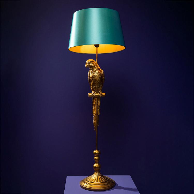 Торшер с бирюзовым абажуром Попугай Тэмми Floor Lamp Parrot Tammy With Turquoise Shade