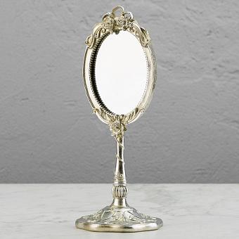 Настольное зеркало Elegant Hand Mirror On Base Champagne