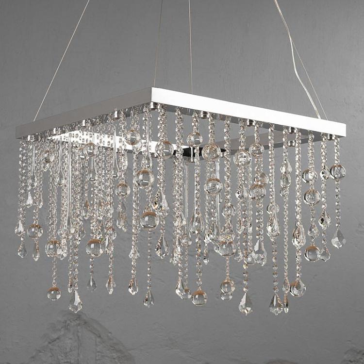 Квадратная люстра Сосульки, M Icicle Chandelier Square Medium