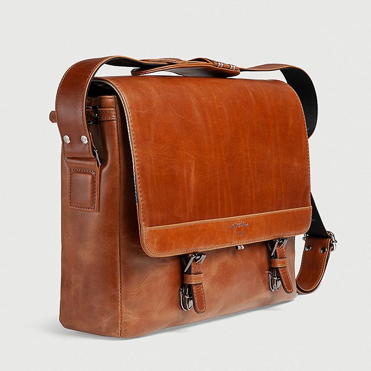 Satchel Messenger Bag, Old Brown