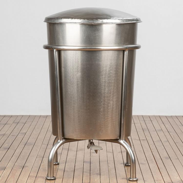 Металлическая корзина для мусора Metal Dustbin On Stand