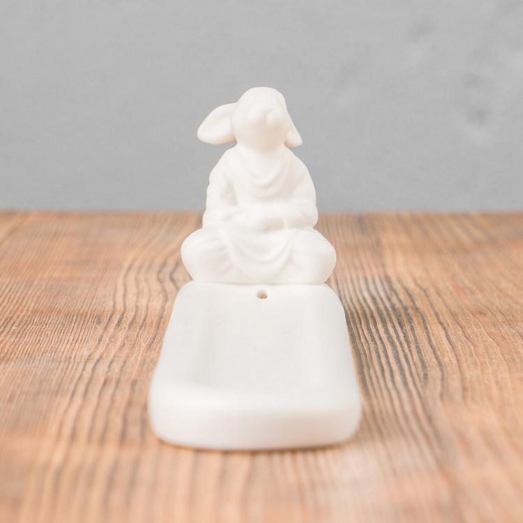 Подставка для благовоний Медитирующий кролик Meditating Rabbit Incense Stand