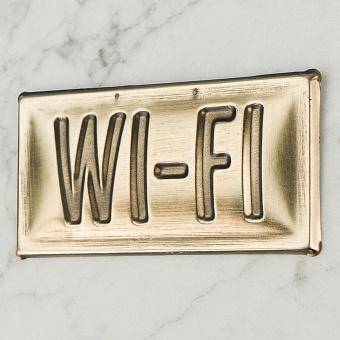 Табличка Brass Sign Wi-Fi