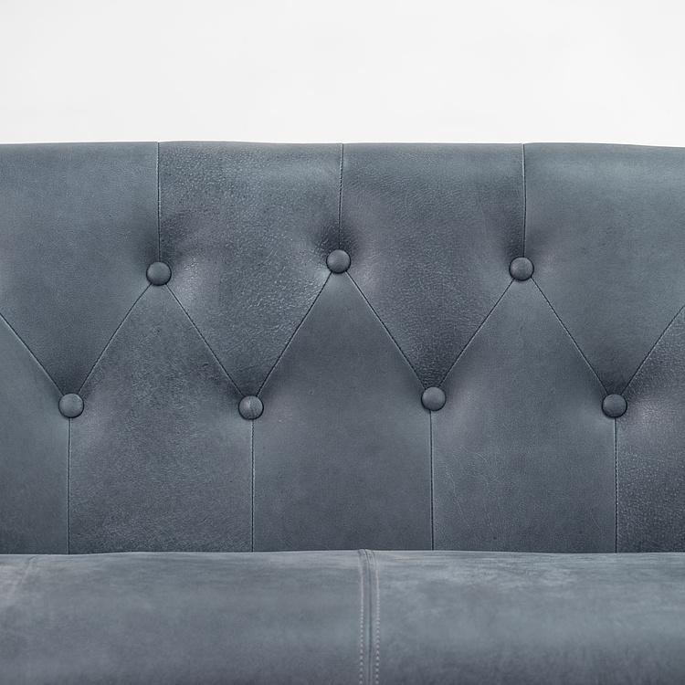 Двухместный кожаный диван Маршал, песочные ножки Marshall 2 Seater, Oak Sandwashed Leather