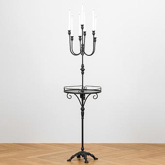 Подсвечник со столиком Perla Side Table With Candelabrum
