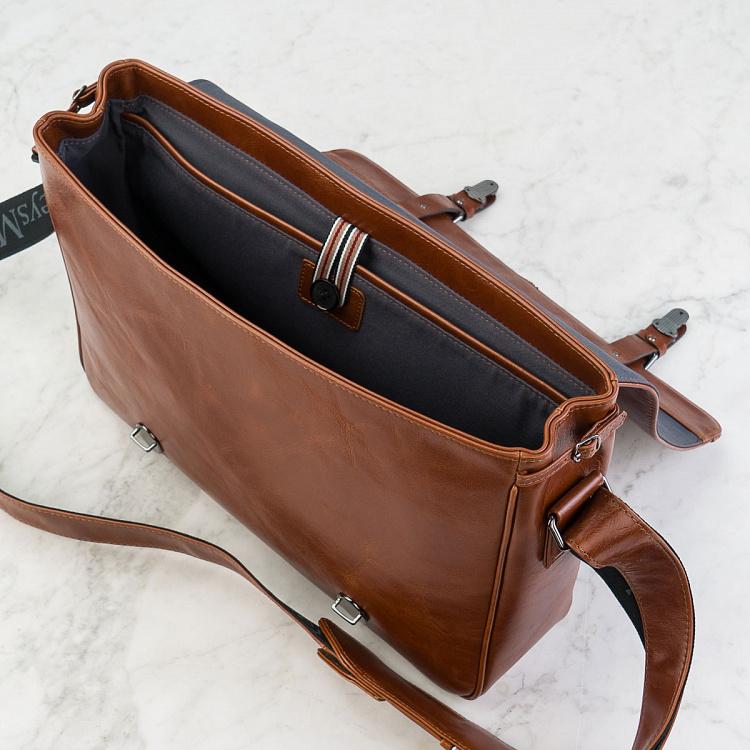 Кожаная мужская сумка Сечел Satchel Messenger Bag