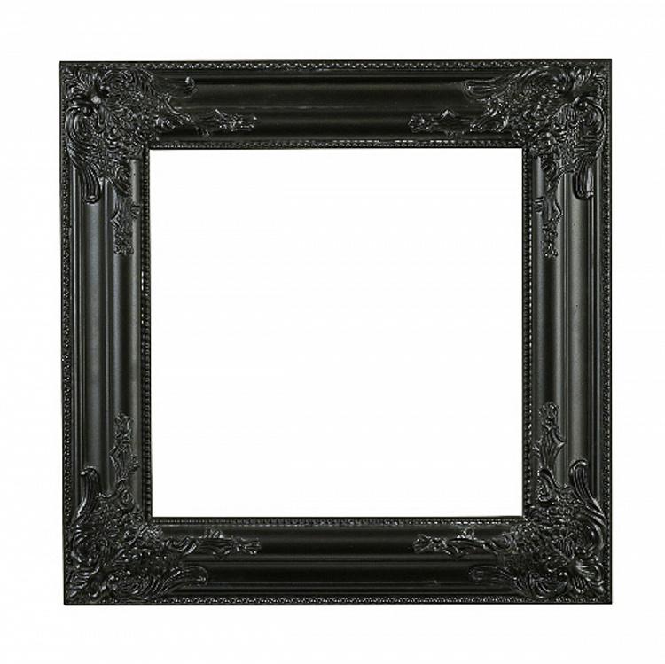 Декоративная чёрная рама Барокко Baroque Frame Black