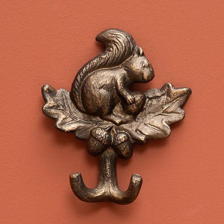 Squirrel Copper Double Hook