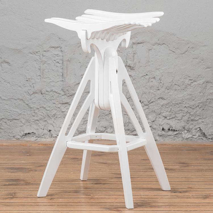 Bull Barstool Low White