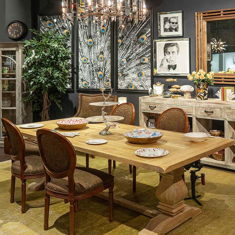 Обеденный стол Leo Dining Table дуб Oak Straw - ракурс 4