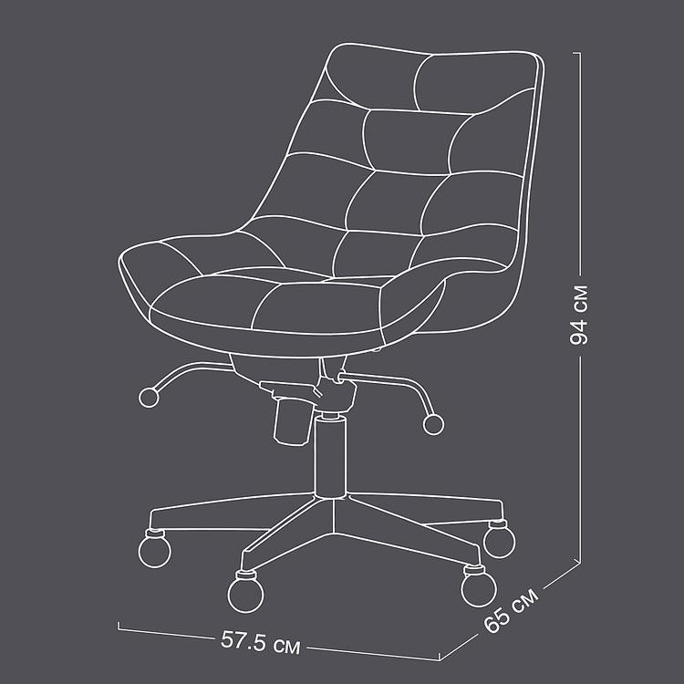 Кресло Madison Office Chair RM натуральная кожа Antique Master - ракурс 9