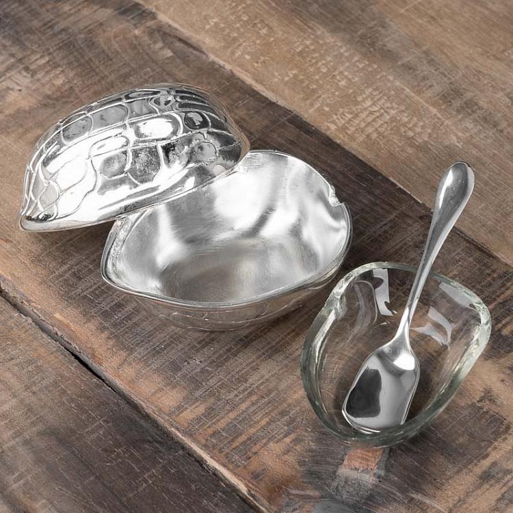 Ёмкость для джема с ложкой Jam Pot With Glass And Spoon