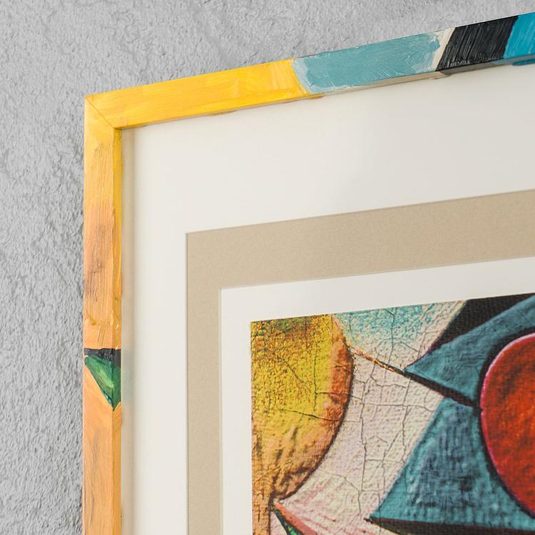 Картина-принт Флористический кубизм 1 Florist Cubist Frame 1