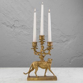 Подсвечник Golden Leopard Candelabrum