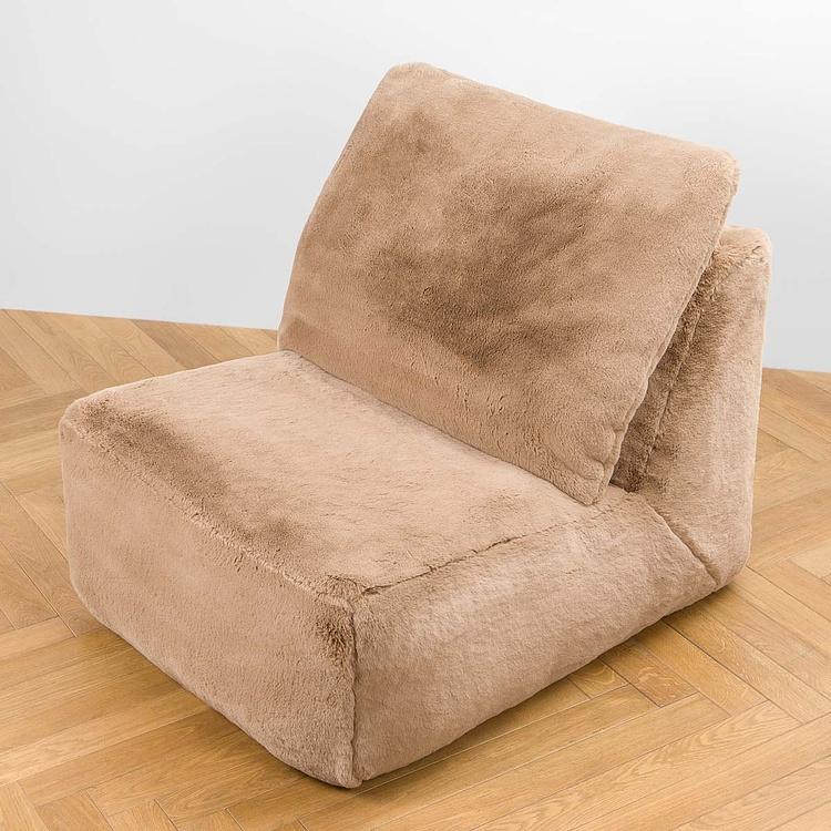 Кресло Lomfy Chair искусственный мех Big Bear Taupe - ракурс 5