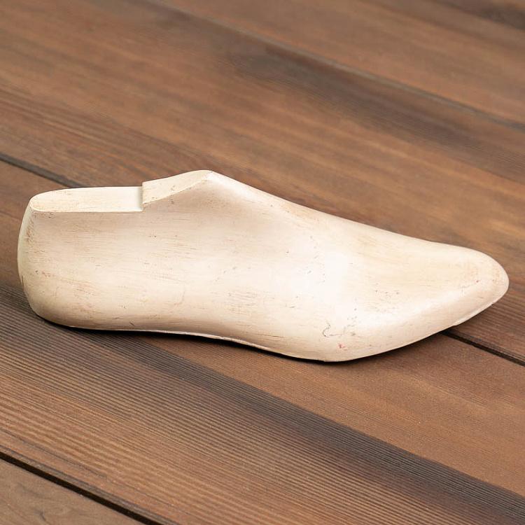Статуэтка Белая обувная колодка, S Shoe Mould Without Stand Small Ivory