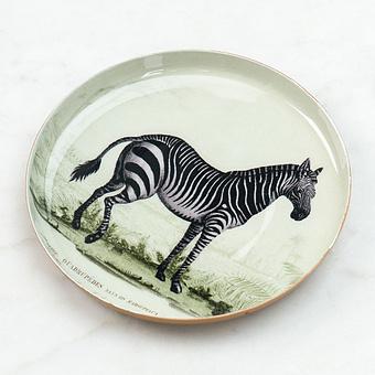 Поднос Safari Zebra Round Tray