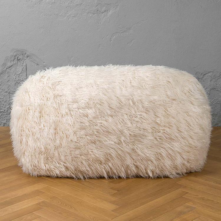 Двухместный диван Snug 2 Seater искусственный мех Mongolia Cream - ракурс 4