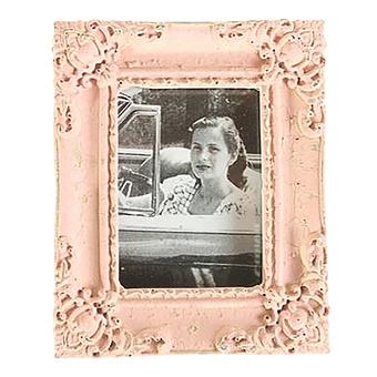 Lady Photo Frame With Magnet Pink
