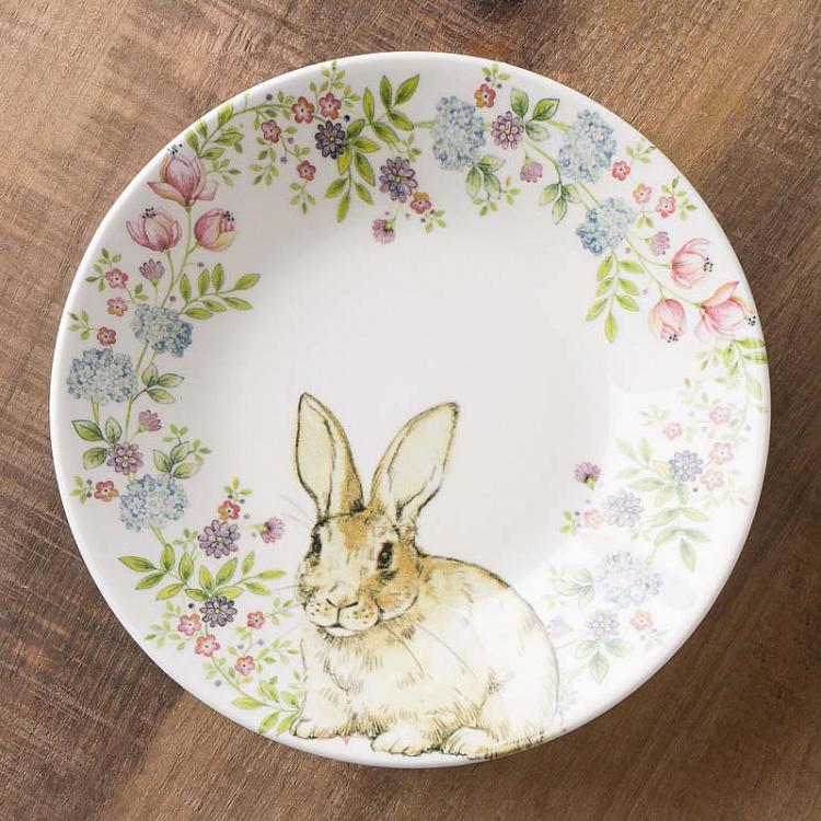 Rabbit In A Wreath Soup Plate