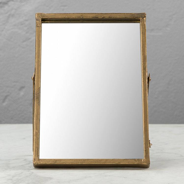 Прямоугольное настольное зеркало из состаренного металла Aged Metal Rectangular Mirror
