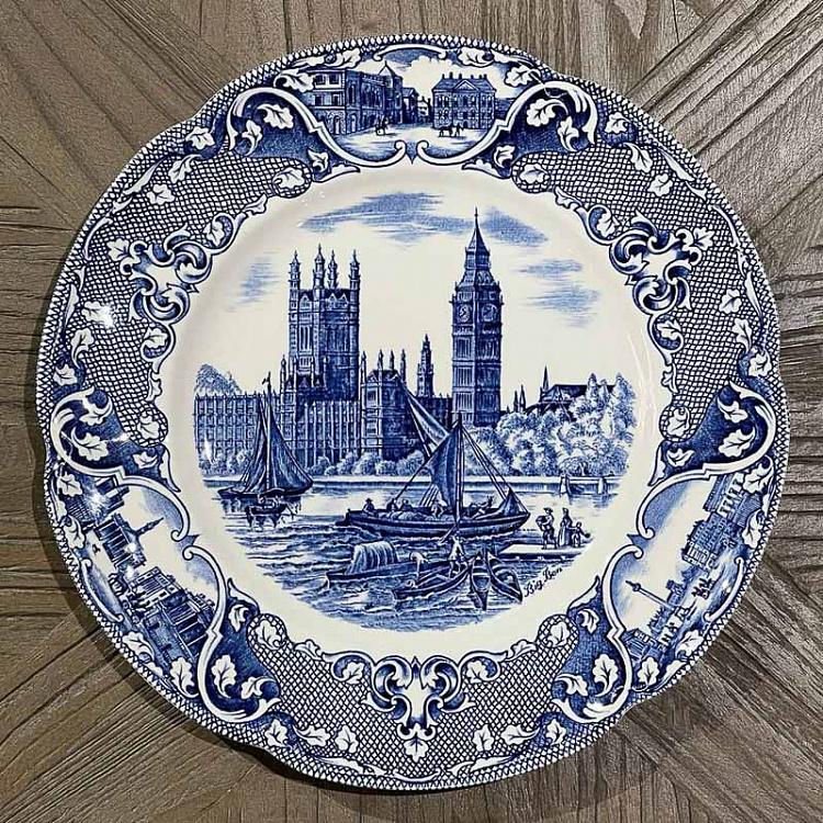 Винтажная обеденная тарелка Старый Лондон Vintage Dinner Plate Old London