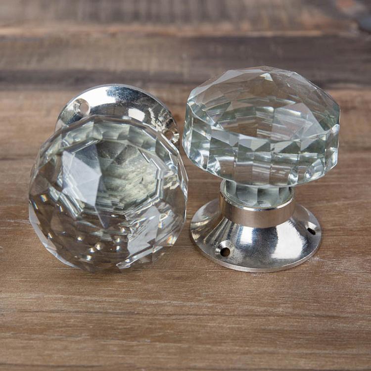 Двусторонняя дверная поворотная ручка Кристалл 2 Cristal 2 Swivel Door Knob