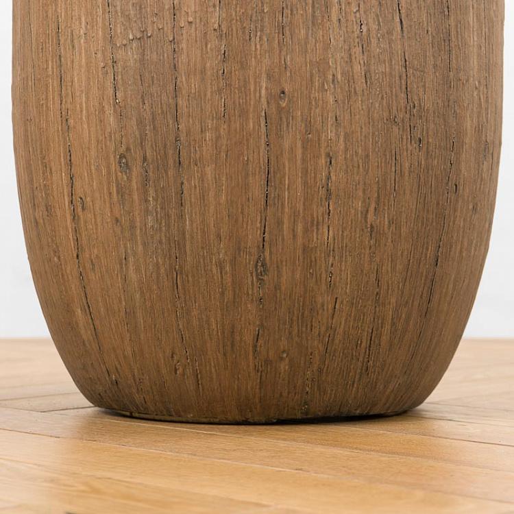 Кашпо-чаша Эффектори, светлый дуб, L Effectory Wood Bowl Pot Light Oak Large