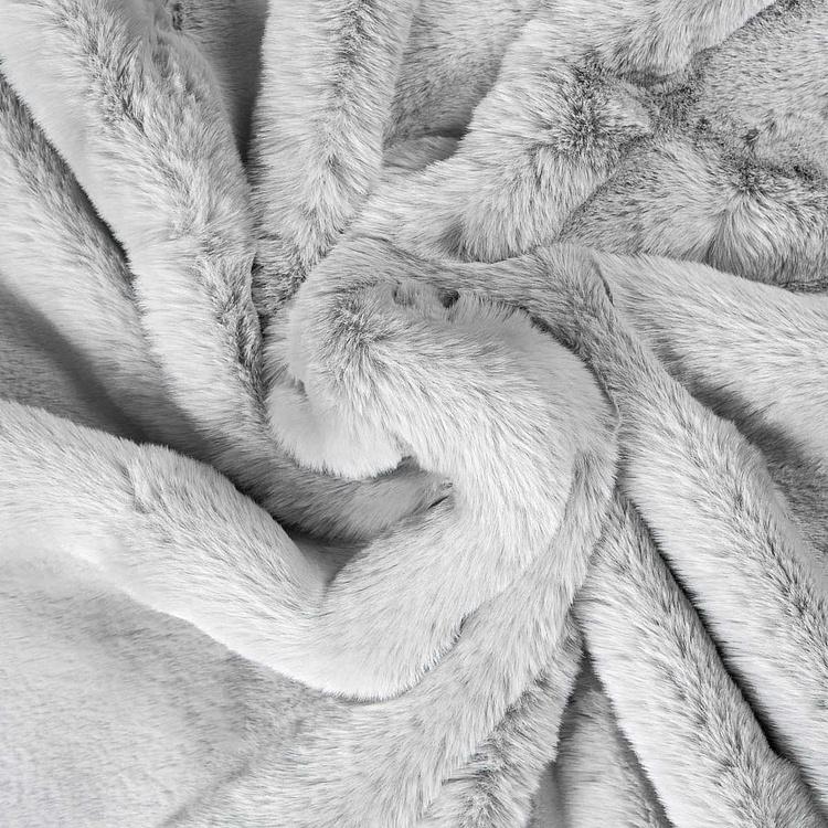Плед Alaska Throw Large искусственный мех Big Bear Grey