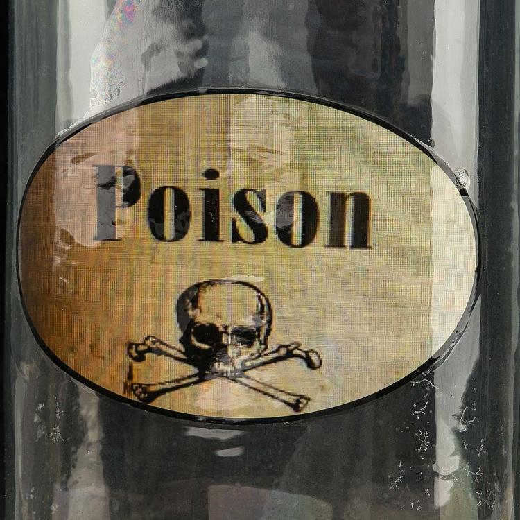 Бутылка с крышкой Яд Poison Bottle With Stopper
