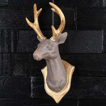 Deer Bust Grey 19 cm