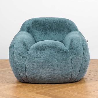 Кресло Baby Snug Chair искусственный мех Big Bear Pink - ракурс 2