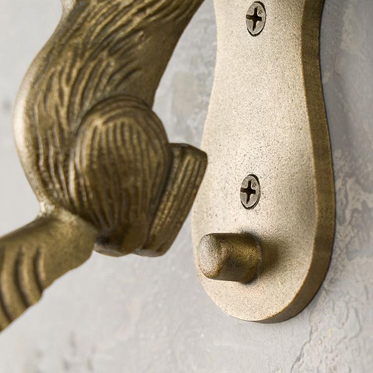 Дверной молоток Белка Squirrel Door Knocker Antique Brass