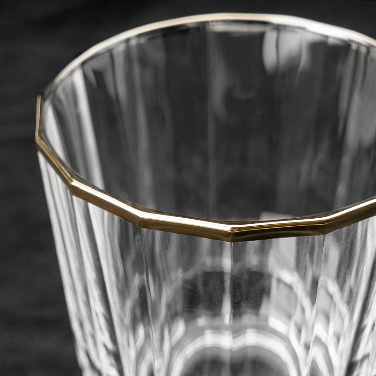 Низкий стакан с золотым ободком Макасар Macassar Glass Low With Golden Rim