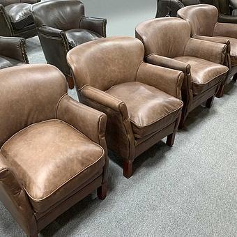 Кресло Academic Chair RM натуральная кожа Antique Master - ракурс 4