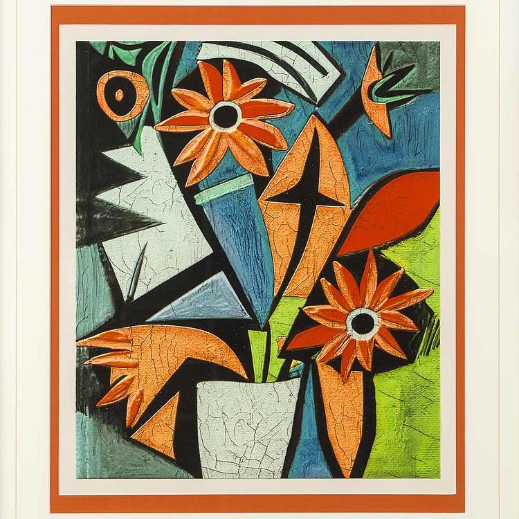 Картина-принт Флористический кубизм 2 Florist Cubist Frame 2