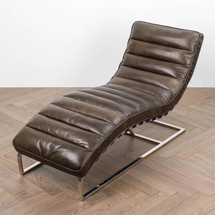 Шезлонг Toledo Lounge Chair RM натуральная кожа Antique Master - ракурс 6