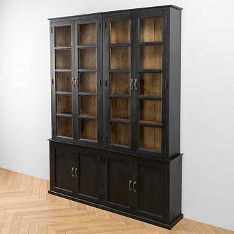 Auriac Glass Cabinet With Wooden Doors