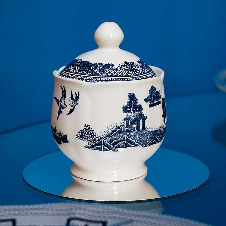 Сахарница Голубая ива Blue Willow Sugar Bowl