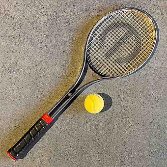Vintage Tennis Racket And Ball 20