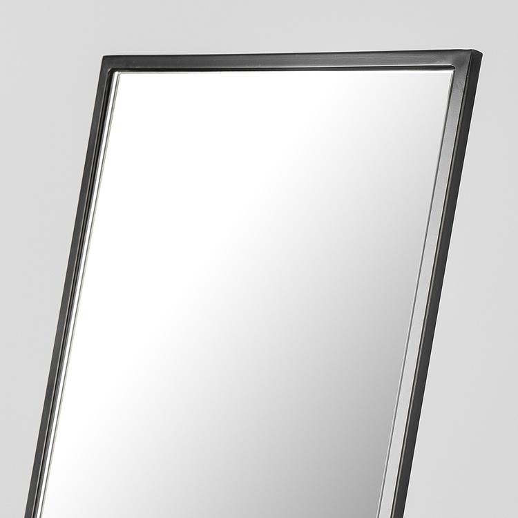 Напольное зеркало на чёрной мраморной подставке Black Marble Base Standing Mirror