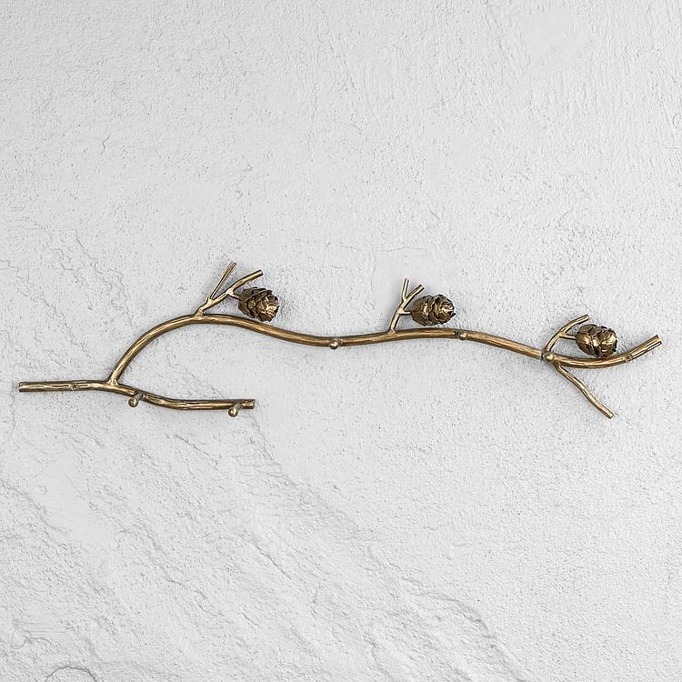 Настенная вешалка с 5 крючками Сосновые шишки Hedonistic Wall Coat Rack 5 Hooks