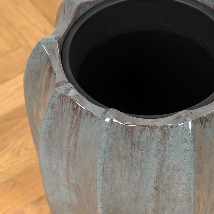 Кашпо Effectory Aura Vase Pot Emerald Small - ракурс 3