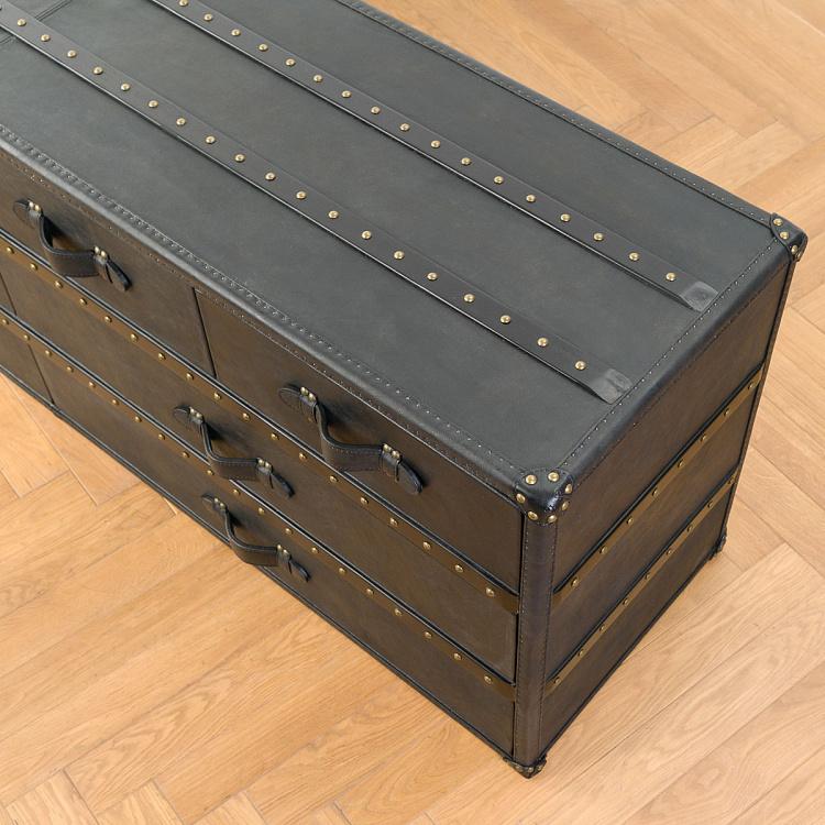 Комод-сундук Путешественник, чёрное дерево Traveller Sideboard, Black Wood RM