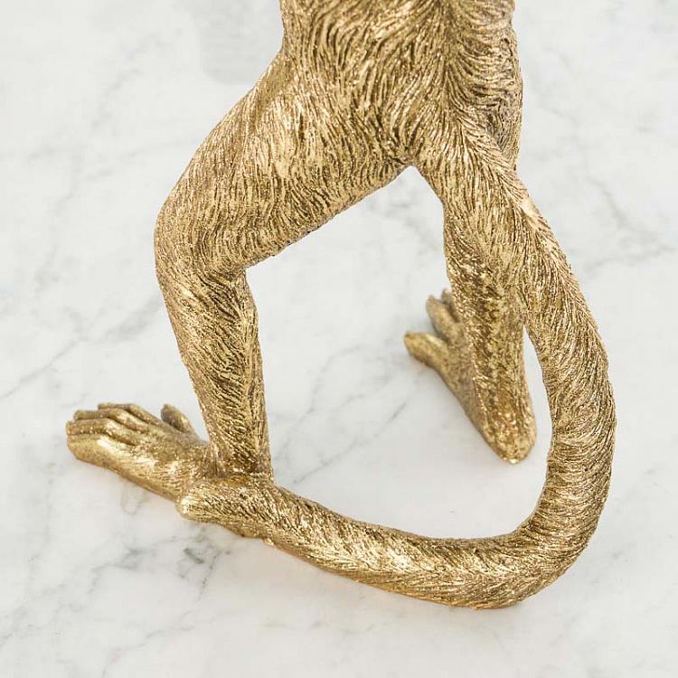Золотой подсвечник Обезьяна Monkey Candle Holder Gold